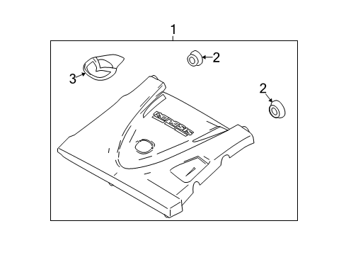2009 Mazda RX-8 Engine Appearance Cover Diagram