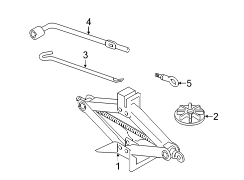 2014 Mazda CX-5 Jack & Components