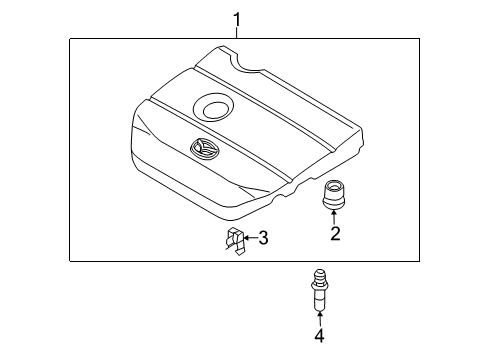 2009 Mazda 6 Engine Appearance Cover Diagram