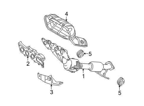 2007 Mazda 5 Exhaust Manifold Diagram