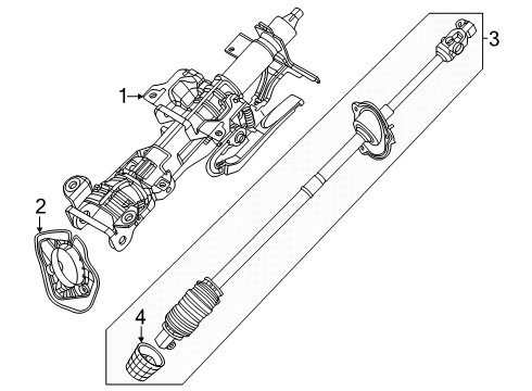 2024 Mazda CX-90 Steering Column