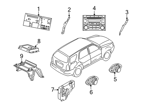 2010 Mazda Tribute Sound System Diagram 2