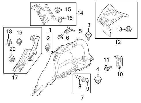2025 Mazda CX-50 Interior Trim - Quarter Panels