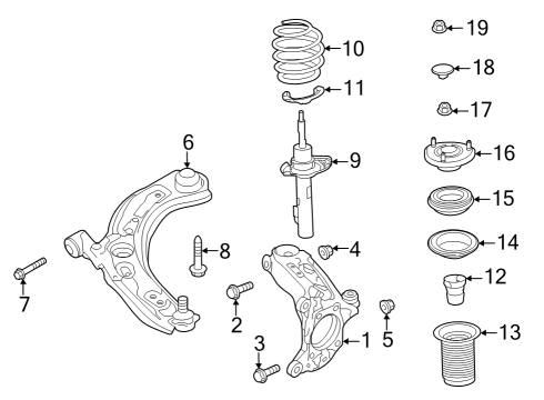 2024 Mazda CX-30 Front Suspension Components