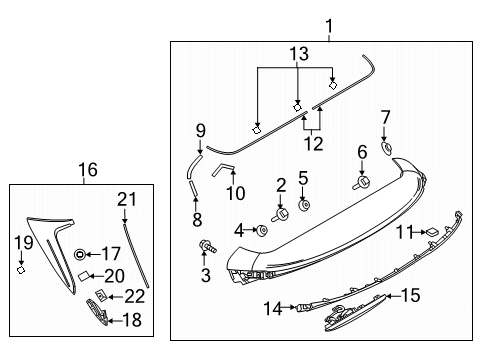 2018 Mazda CX-9 Lower Extension Protector Diagram for TK48-51-9M9
