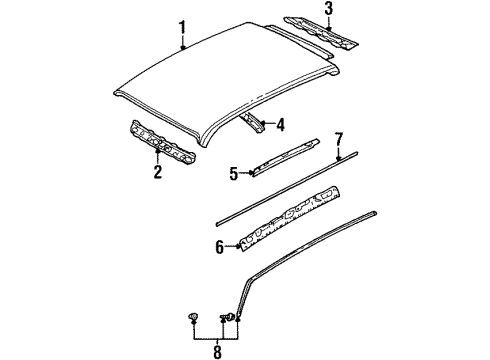 1986 Mazda 323 Roof & Components