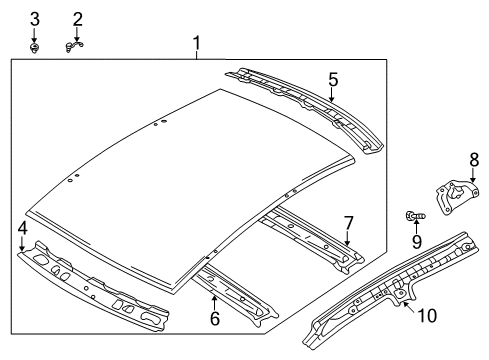 2003 Mazda Protege5 Roof & Components