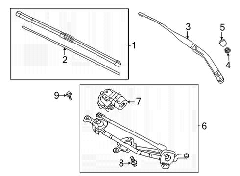 2024 Mazda CX-30 Wiper & Washer Components