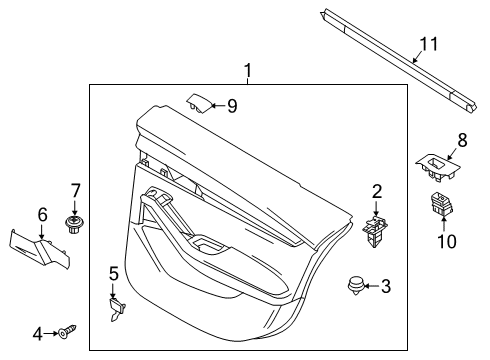 2025 Mazda 3 Interior Trim - Rear Door