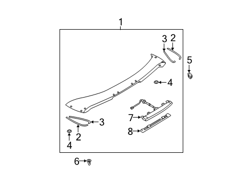 2005 Mazda 6 Rear Spoiler Diagram 3