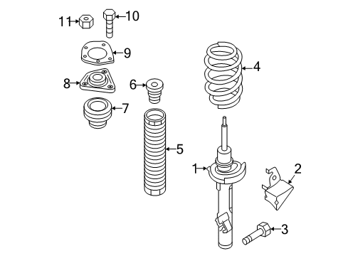 2012 Mazda 5 Struts & Components Diagram