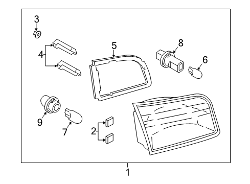 2014 Mazda CX-9 Bulbs Diagram