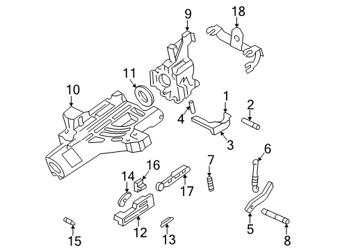 2004 Mazda B3000 Upper Steering Column Diagram