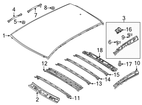 2025 Mazda CX-5 Roof & Components Diagram 2