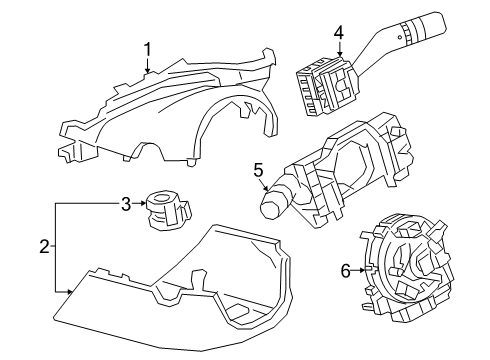 2025 Mazda CX-70 Shroud, Switches & Levers
