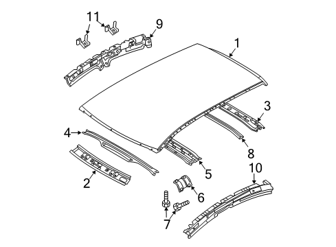 2012 Mazda 3 Roof & Components