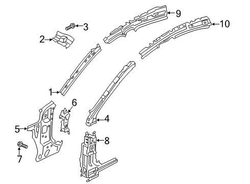2019 Mazda 3 Hinge Pillar