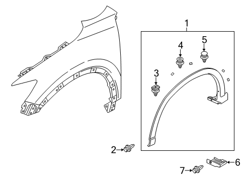 2014 Mazda CX-5 Exterior Trim - Fender