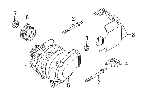 2007 Mazda CX-7 Alternator Diagram 2