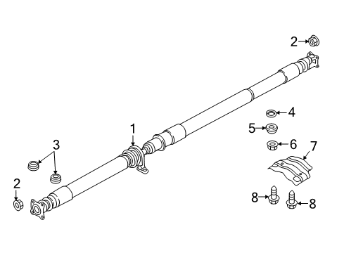2016 Mazda CX-3 Drive Shaft - Rear Diagram