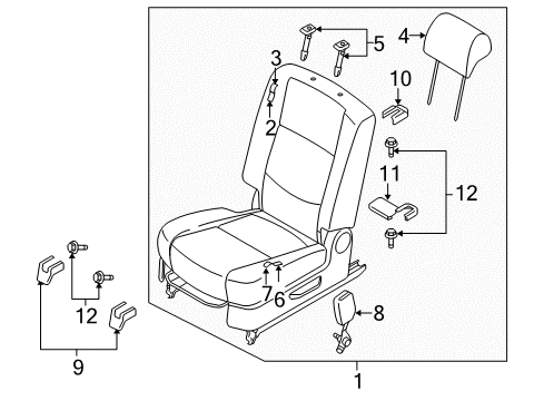 2006 Mazda 5 Second Row Seats