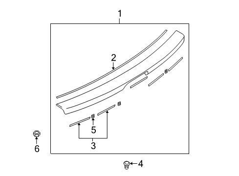 2005 Mazda 3 Rear Spoiler Diagram 2