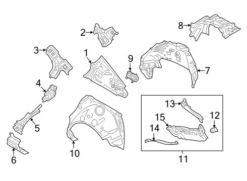 2025 Mazda 3 Inner Structure - Quarter Panel