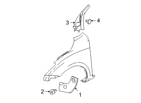 2012 Mazda 3 Exterior Trim - Fender