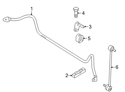 2007 Mazda 3 Stabilizer Bar & Components Diagram 2