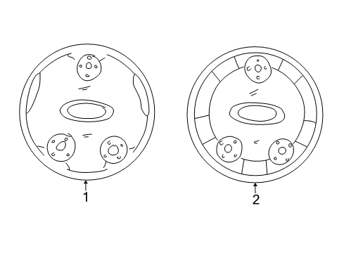 2002 Mazda Tribute Wheel Covers & Trim Diagram