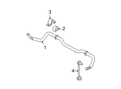 2007 Mazda 5 Stabilizer Bar & Components Diagram