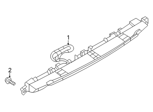 2022 Mazda MX-30 EV High Mount Lamps