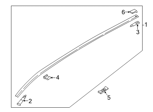 2025 Mazda CX-5 Exterior Trim - Roof Diagram 2