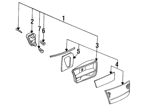 1994 Mazda 626 Combination Lamps Diagram