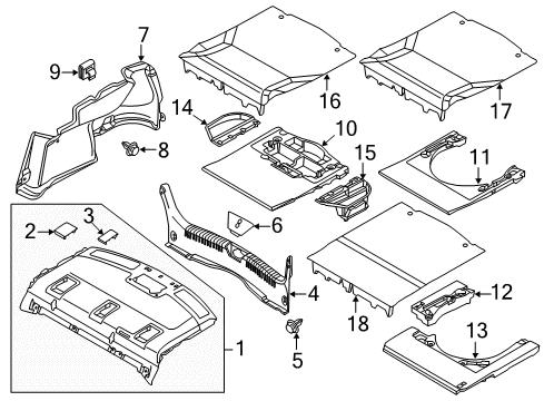2014 Mazda 6 Striker Cover Diagram for GHK1-68-894