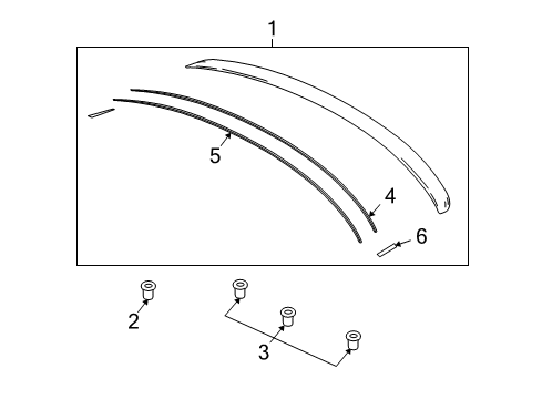 2011 Mazda RX-8 Rear Spoiler Diagram 2