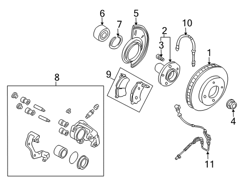 2008 Mazda Tribute Anti-Lock Brakes Diagram