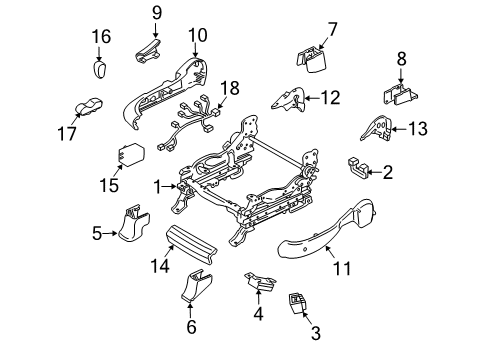 2011 Mazda CX-7 Tracks & Components Diagram 3