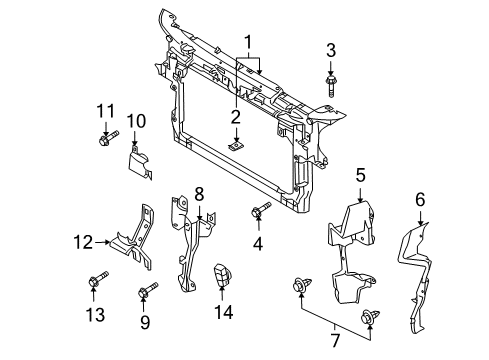 2011 Mazda CX-9 Automatic Temperature Controls Diagram