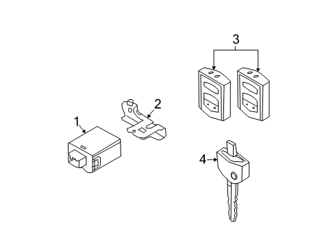 2010 Mazda 3 Transmitter Diagram for BBM4-67-5RY