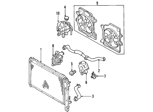 2001 Mazda Tribute Cooling System Diagram