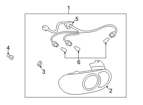 2000 Mazda Miata Combination Lamps Diagram