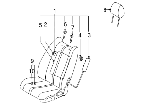2009 Mazda CX-7 Heated Seats Diagram