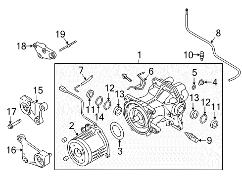 2022 Mazda CX-9 Axle & Differential - Rear Diagram