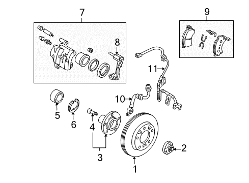 2010 Mazda 5 Anti-Lock Brakes Diagram