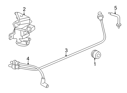 1999 Mazda B3000 Auto Hub Lock Components Diagram