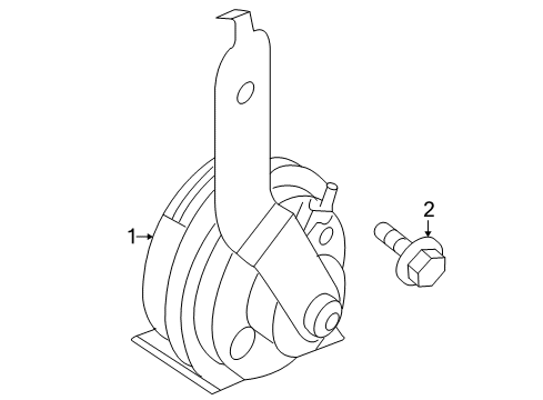 2004 Mazda 3 Horn