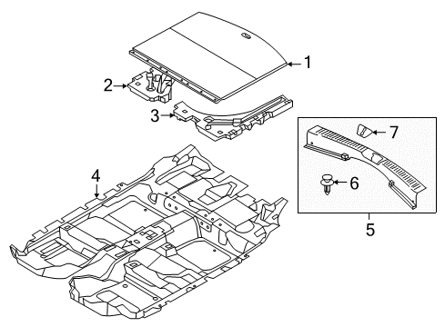 2014 Mazda CX-5 Interior Trim - Rear Body
