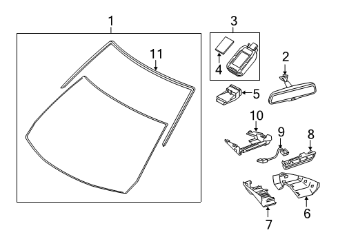 2025 Mazda 3 Glass - Windshield