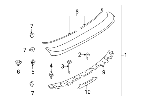 2011 Mazda CX-9 Rear Spoiler